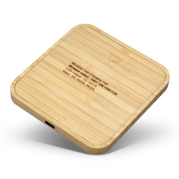 NATURA Bamboo Wireless Fast Charging Hub - Image 3