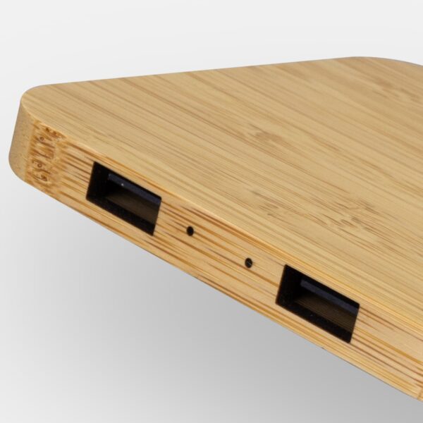NATURA Bamboo Wireless Fast Charging Hub - Image 4