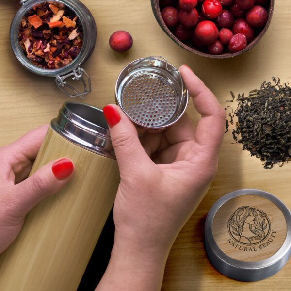 NATURA Bamboo Vacuum Bottle - Image 6