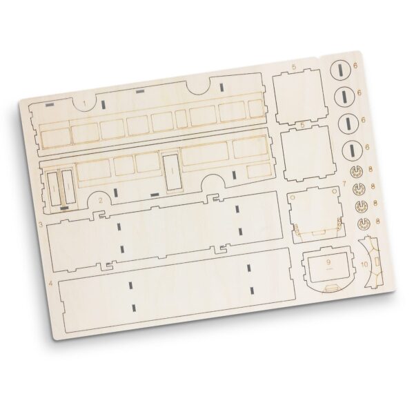 BRANDCRAFT Bus Wooden Model - Image 3