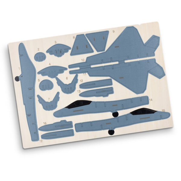BRANDCRAFT Jet Fighter Wooden Model - Image 5
