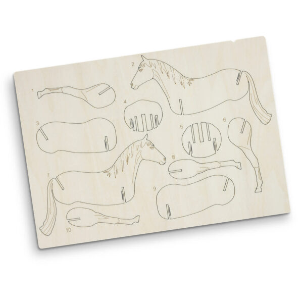 BRANDCRAFT Horse Wooden Model - Image 3