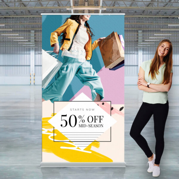 Luxury Pull Up Banner Wide