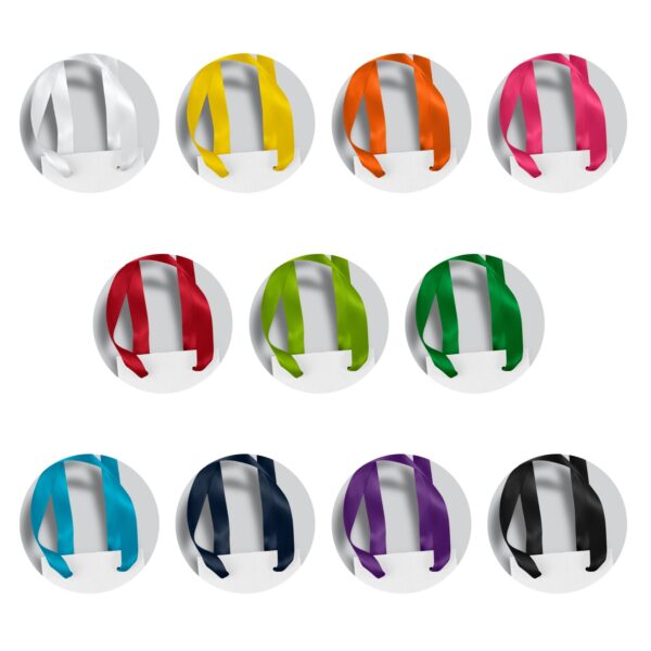 Champagne Ribbon Handle Paper Bag - Full Colour - Image 3