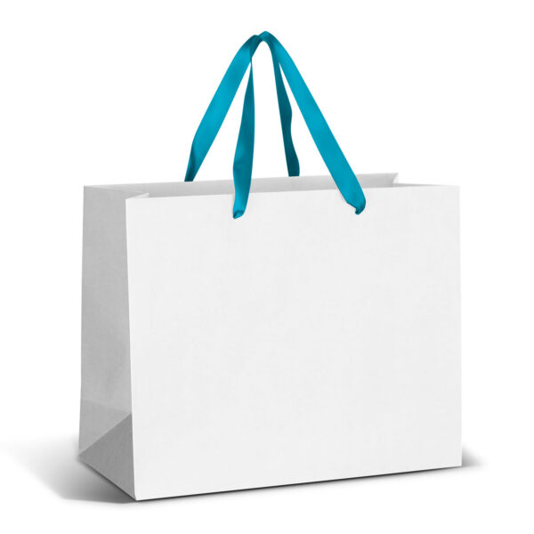 Large Ribbon Handle Paper Bag - Full Colour - Image 2