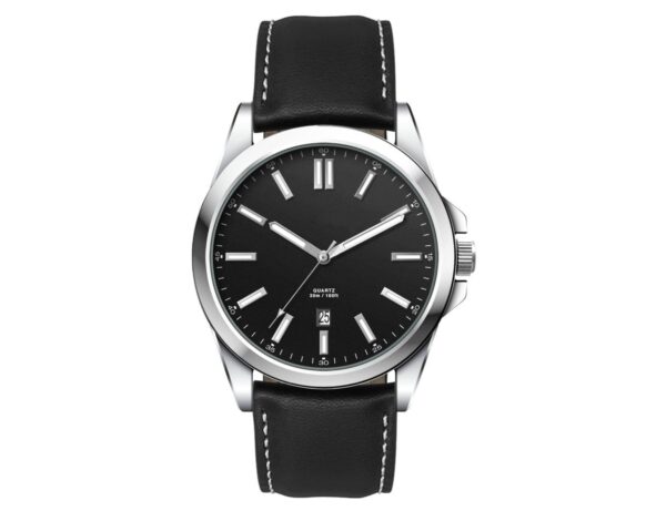 Casual Unisex Watch, Leather Strap - Image 3