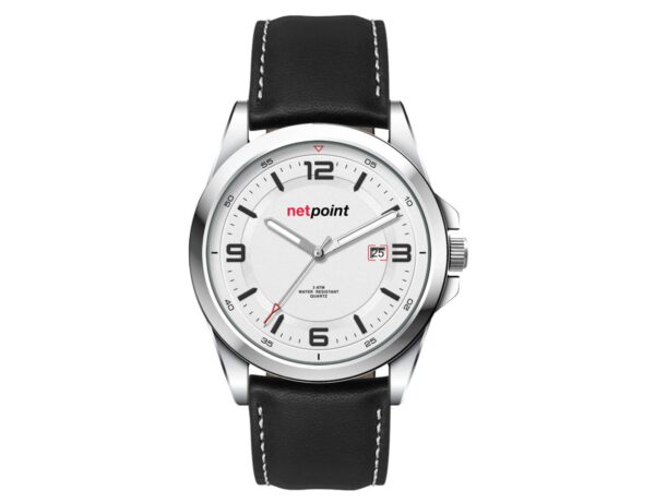 Casual Unisex Watch, Leather Strap - Image 4