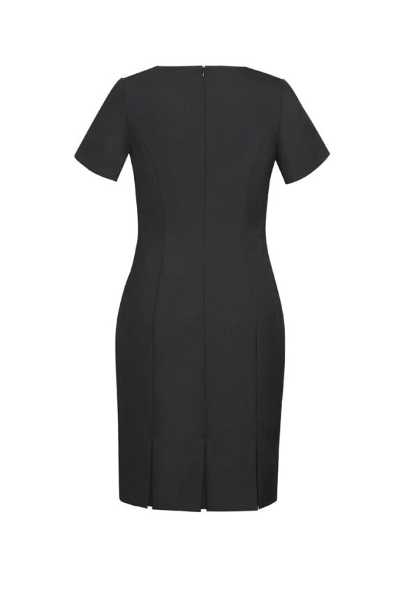 Womens Comfort Wool Stretch Short Sleeve Shift Dress - Image 3