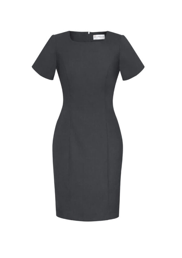 Womens Comfort Wool Stretch Short Sleeve Shift Dress - Image 6
