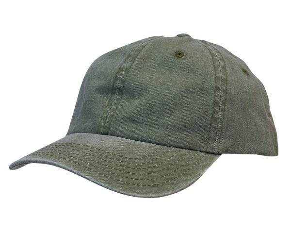 Enzyme Washed Pigment Dyed Cotton Twill Cap - Image 5