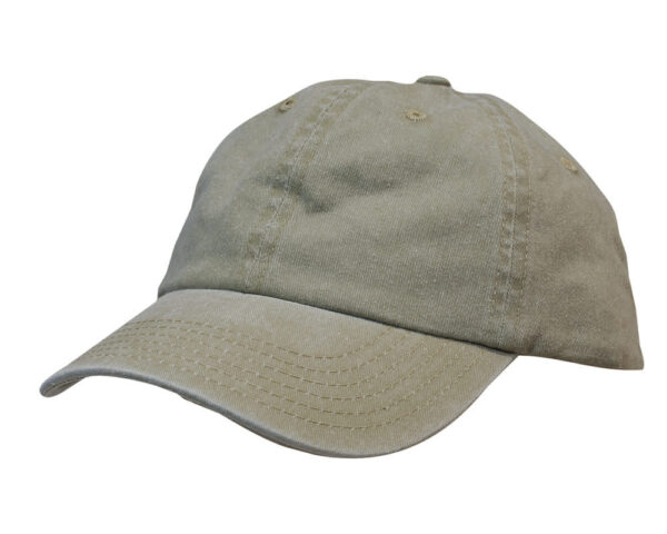 Enzyme Washed Pigment Dyed Cotton Twill Cap - Image 8