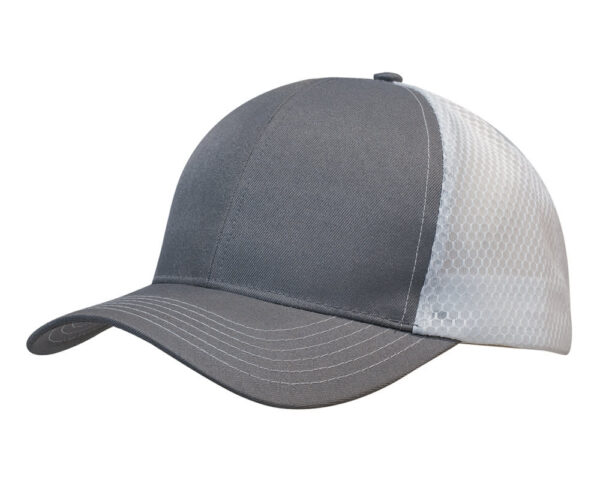 Breathable Poly Twill Cap with Honeycomb Mesh - Image 6