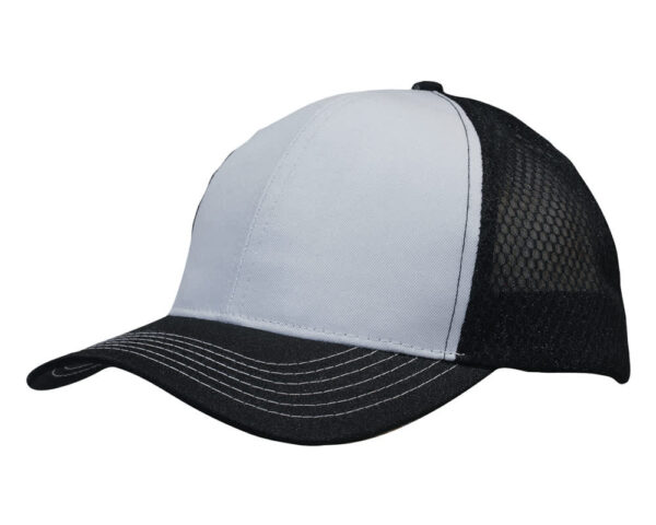 Breathable Poly Twill Cap with Honeycomb Mesh - Image 9