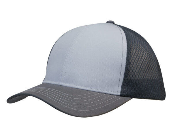 Breathable Poly Twill Cap with Honeycomb Mesh - Image 10