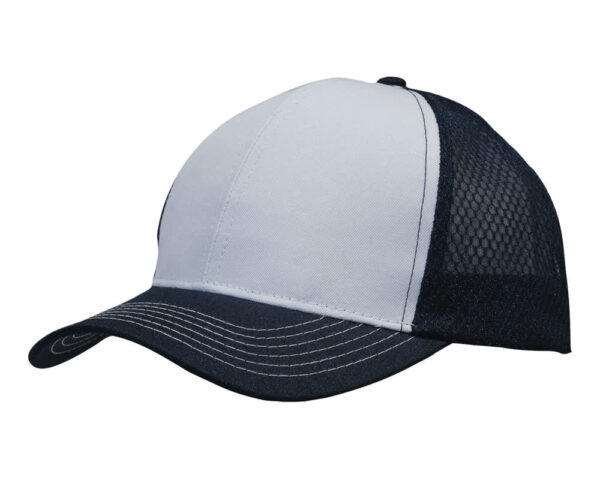 Breathable Poly Twill Cap with Honeycomb Mesh - Image 11