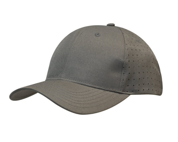 Breathable Poly Twill Cap with Circle Perforations - Image 4