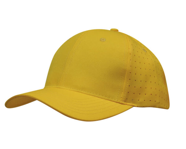 Breathable Poly Twill Cap with Circle Perforations - Image 6