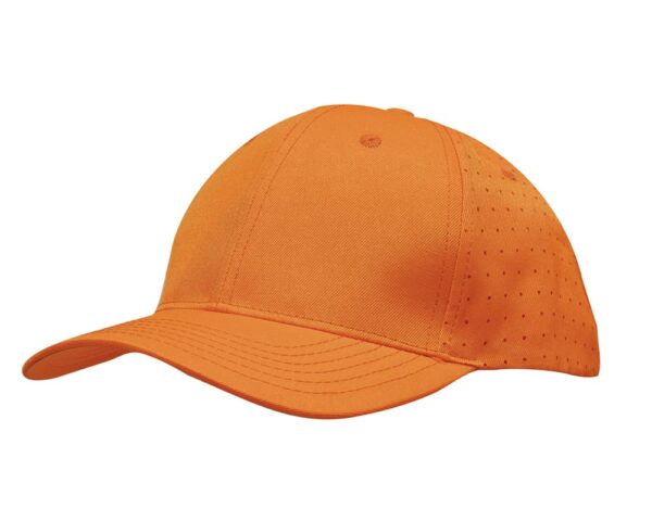 Breathable Poly Twill Cap with Circle Perforations - Image 9