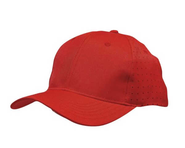 Breathable Poly Twill Cap with Circle Perforations - Image 11