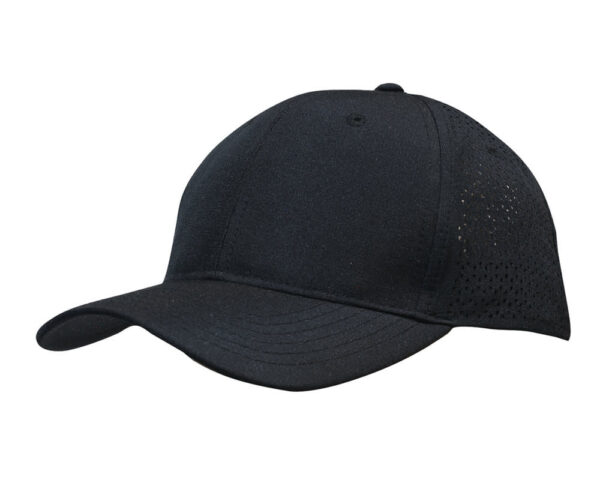 Sports Ripstop Twill Cap with Triangle Perforations - Image 2