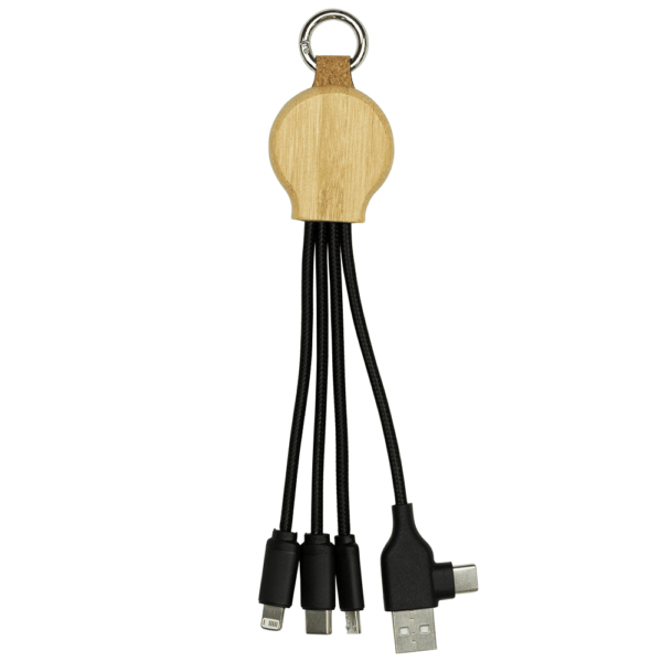 16.5cm Recycled 6 in 1 Charging cable - Image 3