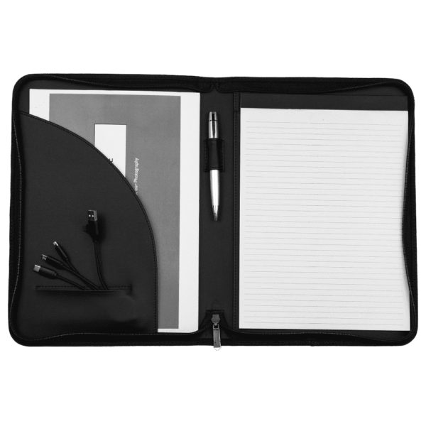 Recycled A4 Zip Portfolio - Image 3