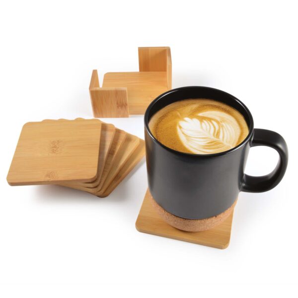 Tropic Bamboo Coasters Set of 6 - Image 3
