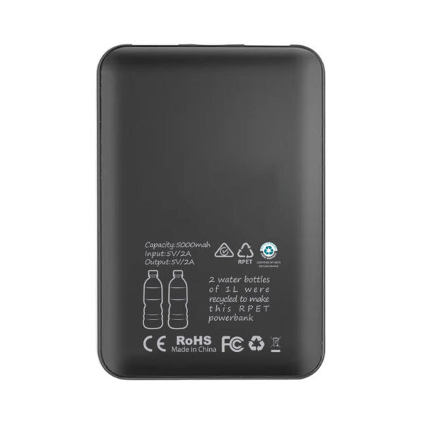 Rhodes Eco Power Bank 5000 mAh - RPET (Stock) - Image 11
