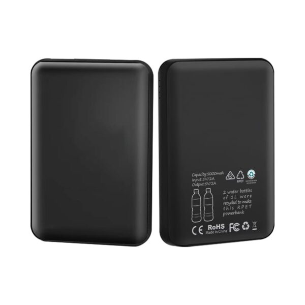 Rhodes Eco Power Bank 5000 mAh - RPET (Stock) - Image 2