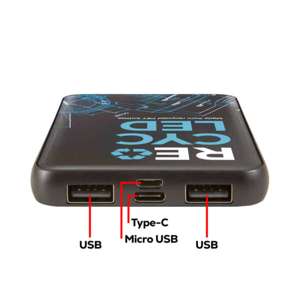 Rhodes Eco Power Bank 5000 mAh - RPET (Stock) - Image 6