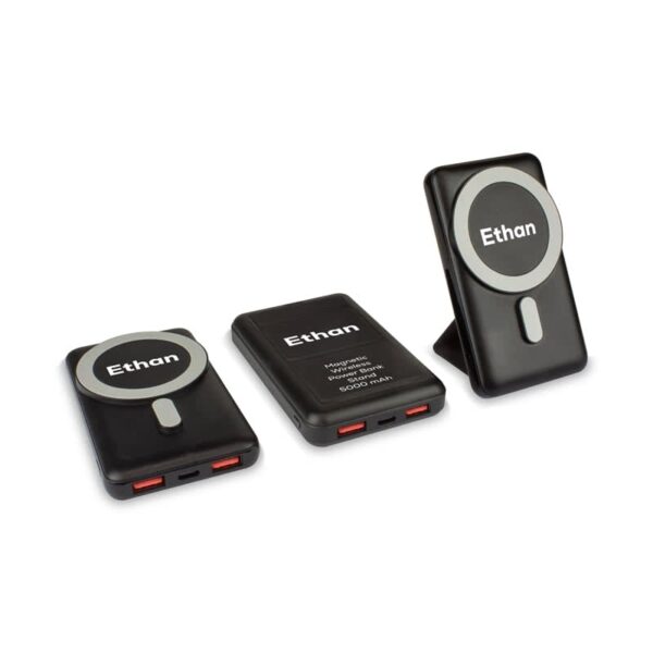 Ethan 15W Magnetic Power Bank Stand - 5000 mAh (Stock) - Image 2
