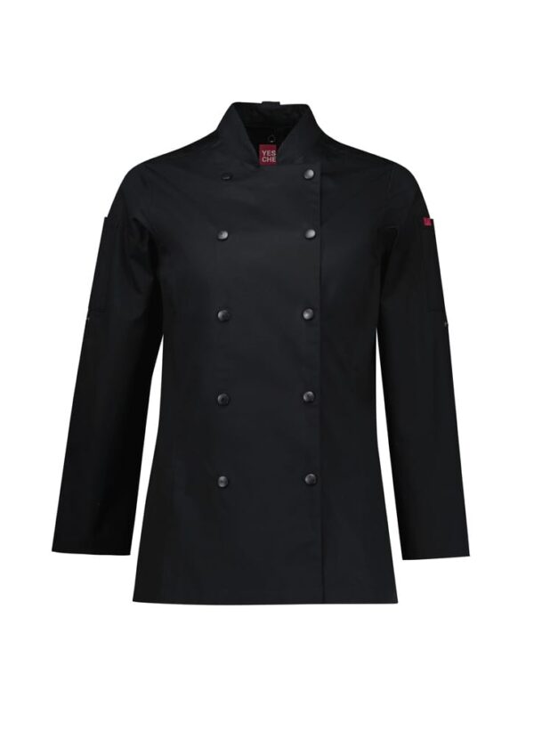 Womens Gusto Long Sleeve Chef Jacket - Image 2