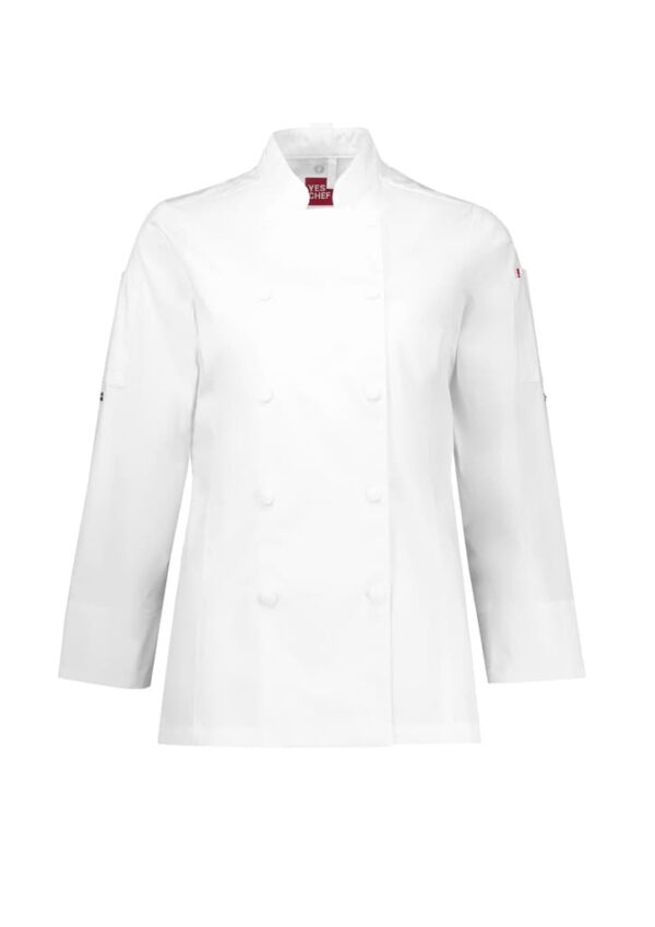 Womens Gusto Long Sleeve Chef Jacket - Image 4