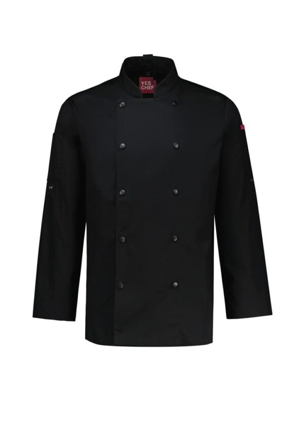 Mens Gusto Long Sleeve Chef Jacket - Image 2