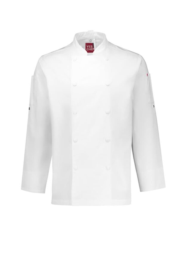 Mens Gusto Long Sleeve Chef Jacket - Image 4
