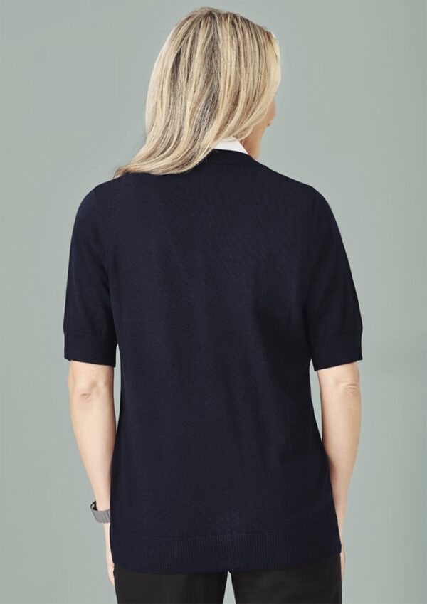 Womens Zip Front Short Sleeve Knit Cardigan - Image 12