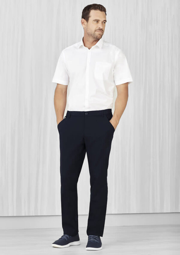 Mens Comfort Waist Flat Front Pant - Image 6