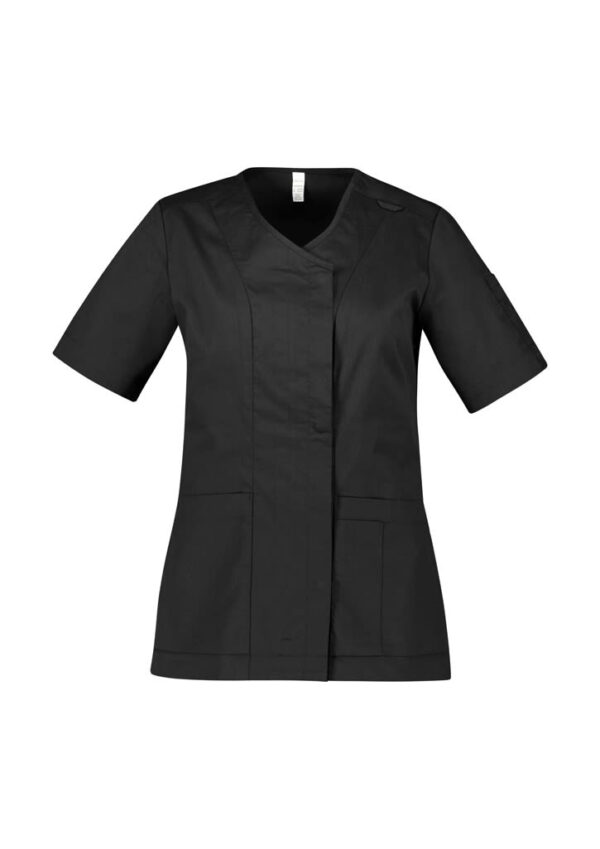 Womens Parks Zip Front Crossover Scrub Top - Image 7