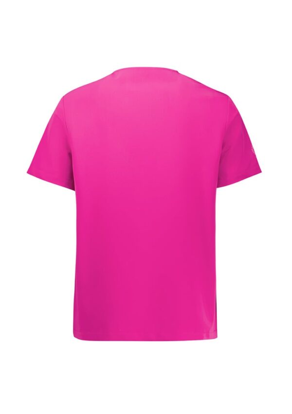 Womens Pink V-Neck Scrub Top - Image 10