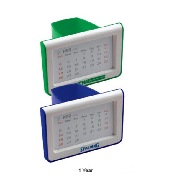 Pen Holder with Calendar (1 Year)