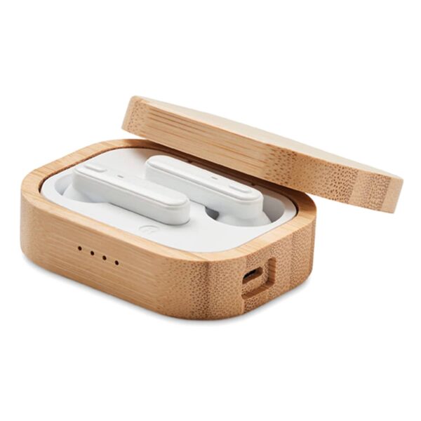 Rockside Bamboo Wireless Earbuds - Image 2