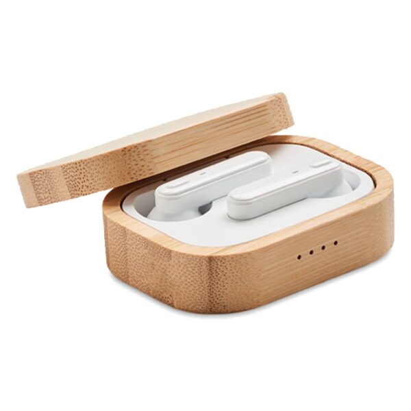 Rockside Bamboo Wireless Earbuds - Image 4