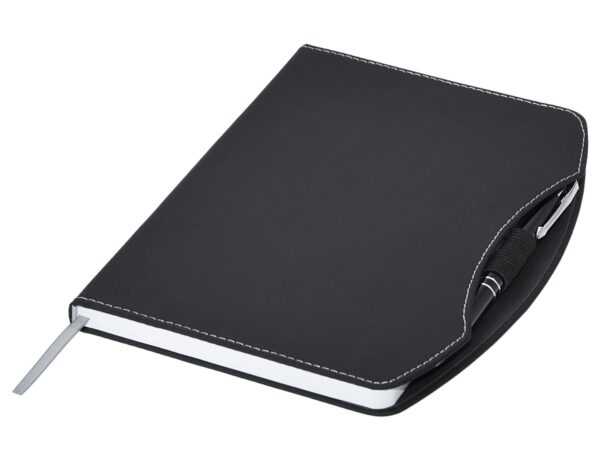 Boston rPET A5 Notebook, Black - Image 3