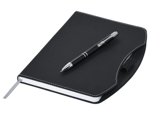 Boston rPET A5 Notebook, Black - Image 4