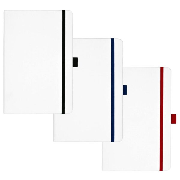 Nova White Bound JournalBook with Coloured Accents