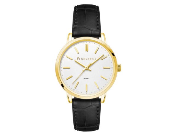 Ladies Dress Watch (Gold), Leather Strap