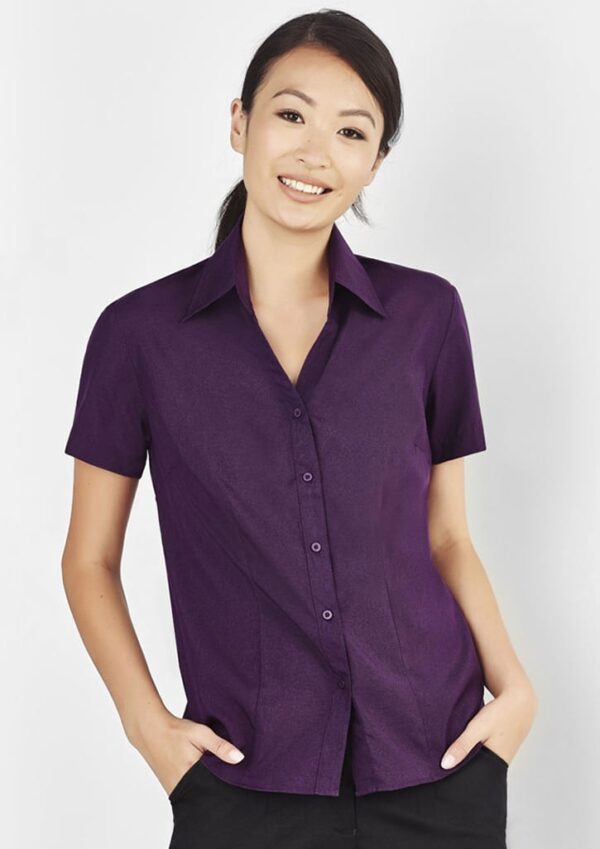 Oasis Ladies Plain Short Sleeve Shirt - Image 11