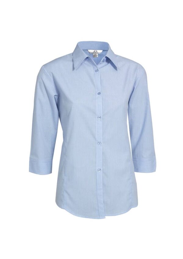 Womens Micro Check 3/4 Sleeve Shirt - Image 2