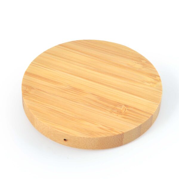 Arc Round Bamboo Wireless Charger - Image 2