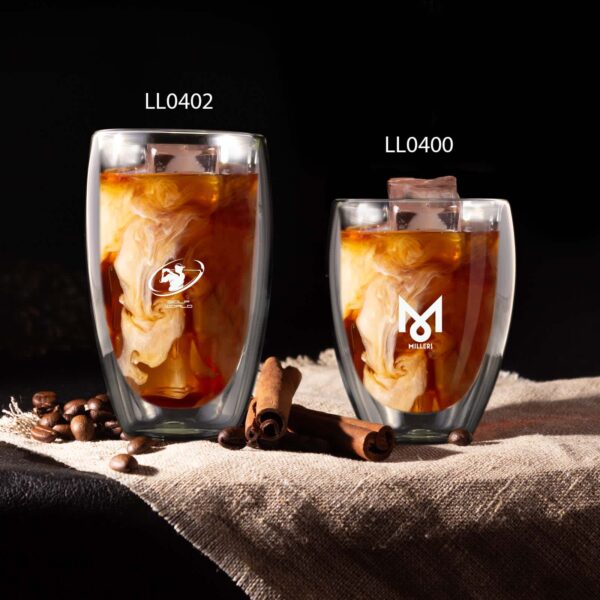 Sierra 450ml Double Wall Glass Cup - Image 7